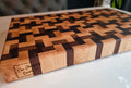 Handcrafted Black Walnut & Maple End-Grain Butcher Block