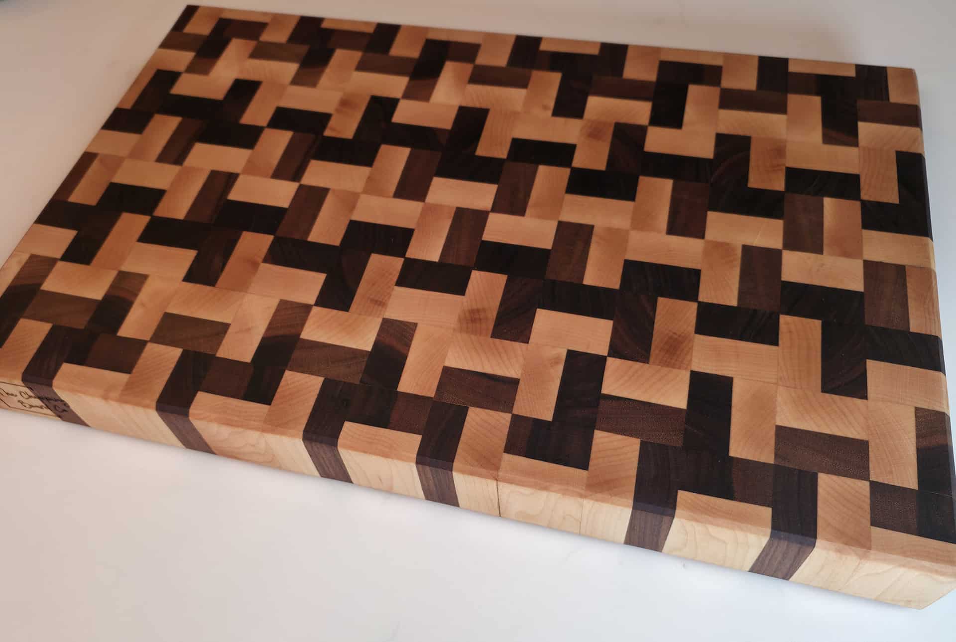 Handcrafted Black Walnut & Maple End-Grain Butcher Block