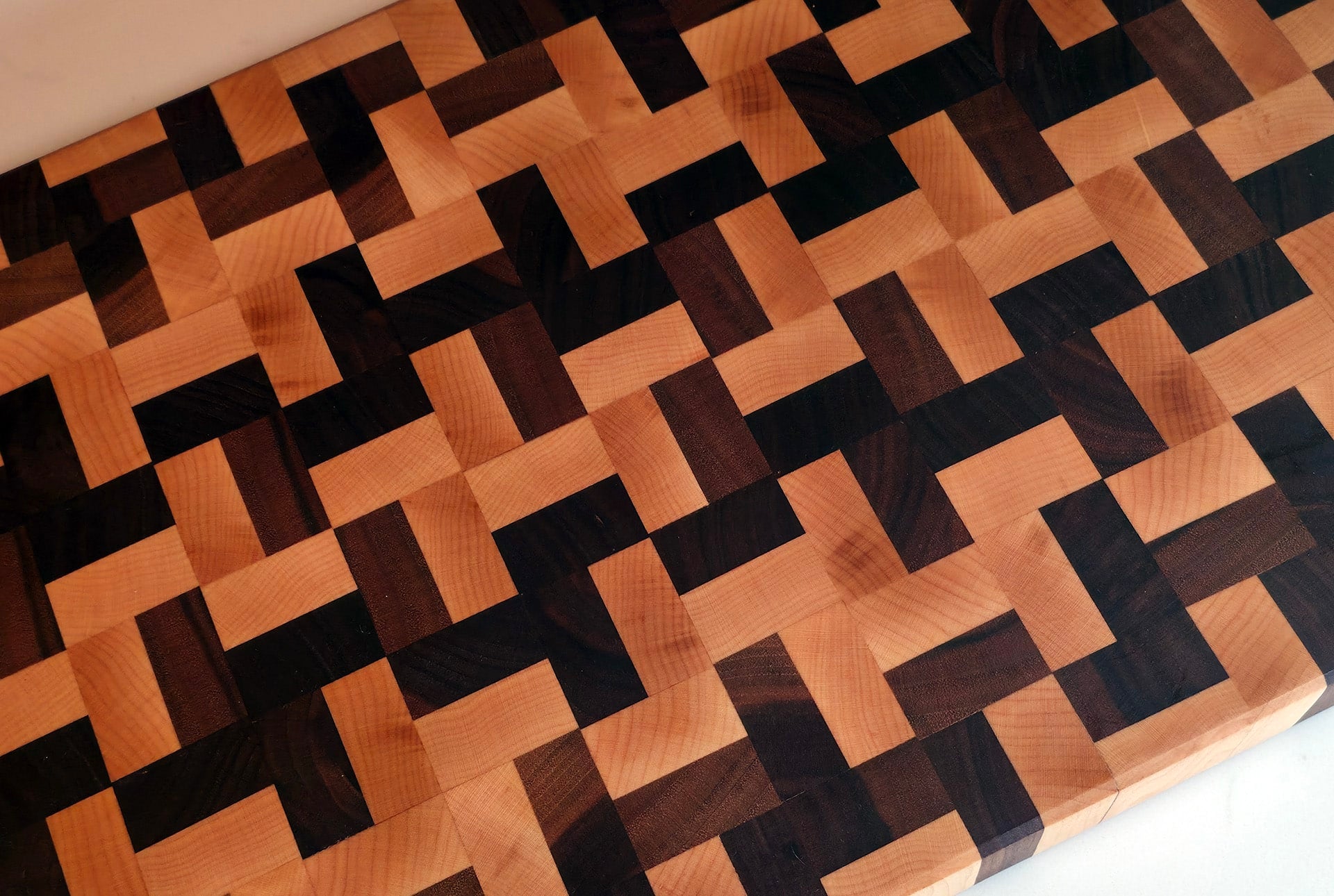 Handcrafted Black Walnut & Maple End-Grain Butcher Block