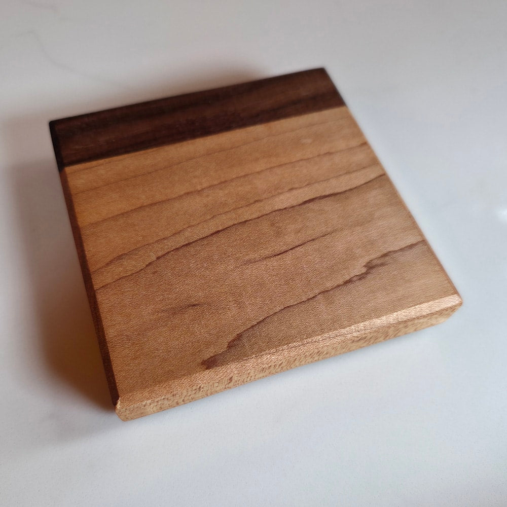 Mixed Hardwood Coaster Pack – Set of 4
