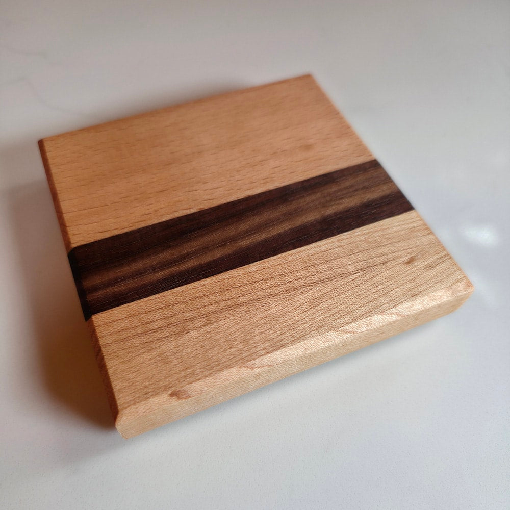 Mixed Hardwood Coaster Pack – Set of 4