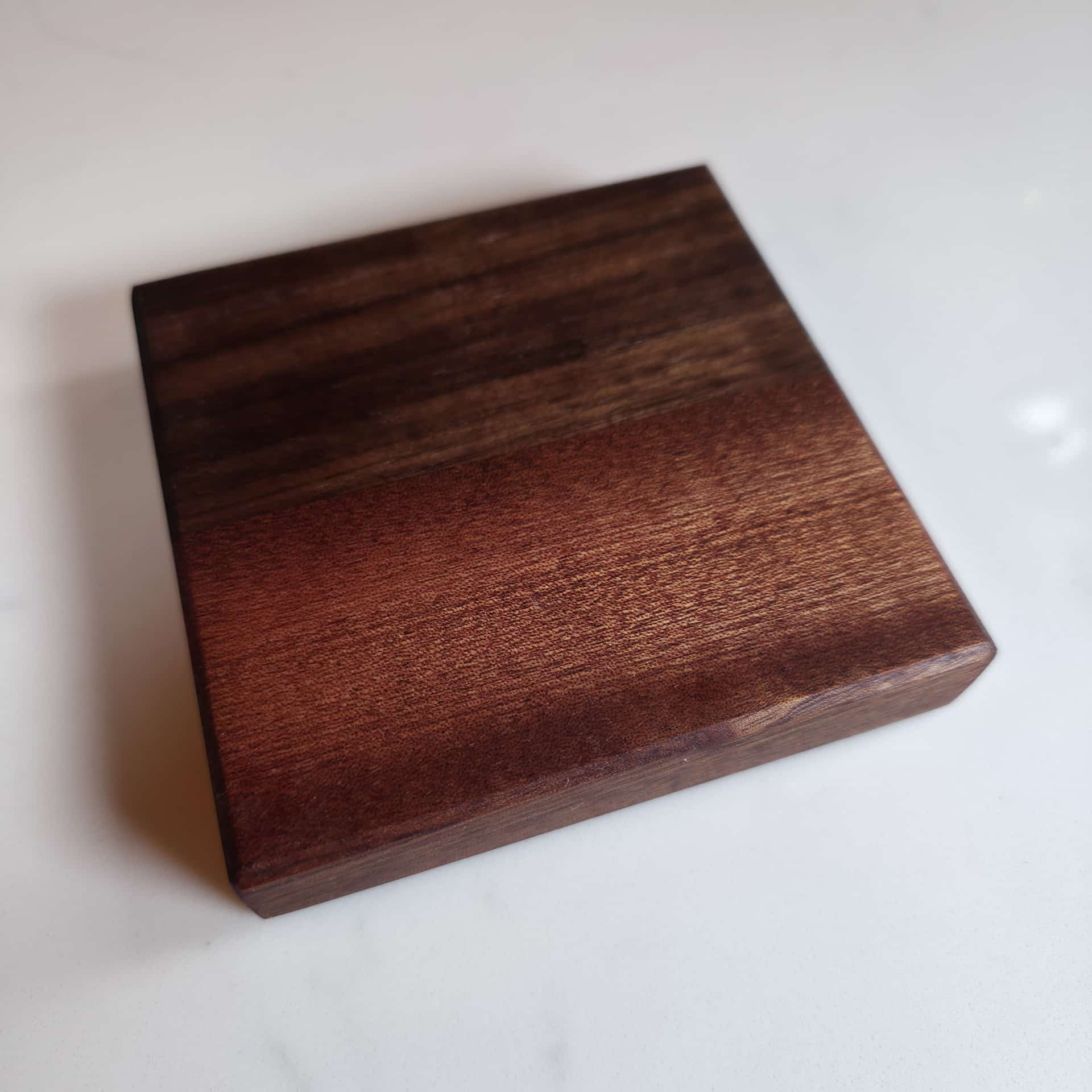 Set of 4 Black Walnut & Mahogany Coasters