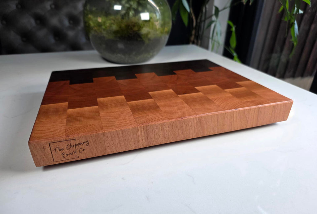 Ombre Walnut, Cherry, Beech & Maple Butcher’s Block