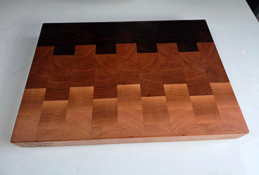 Ombre Walnut, Cherry, Beech & Maple Butcher’s Block