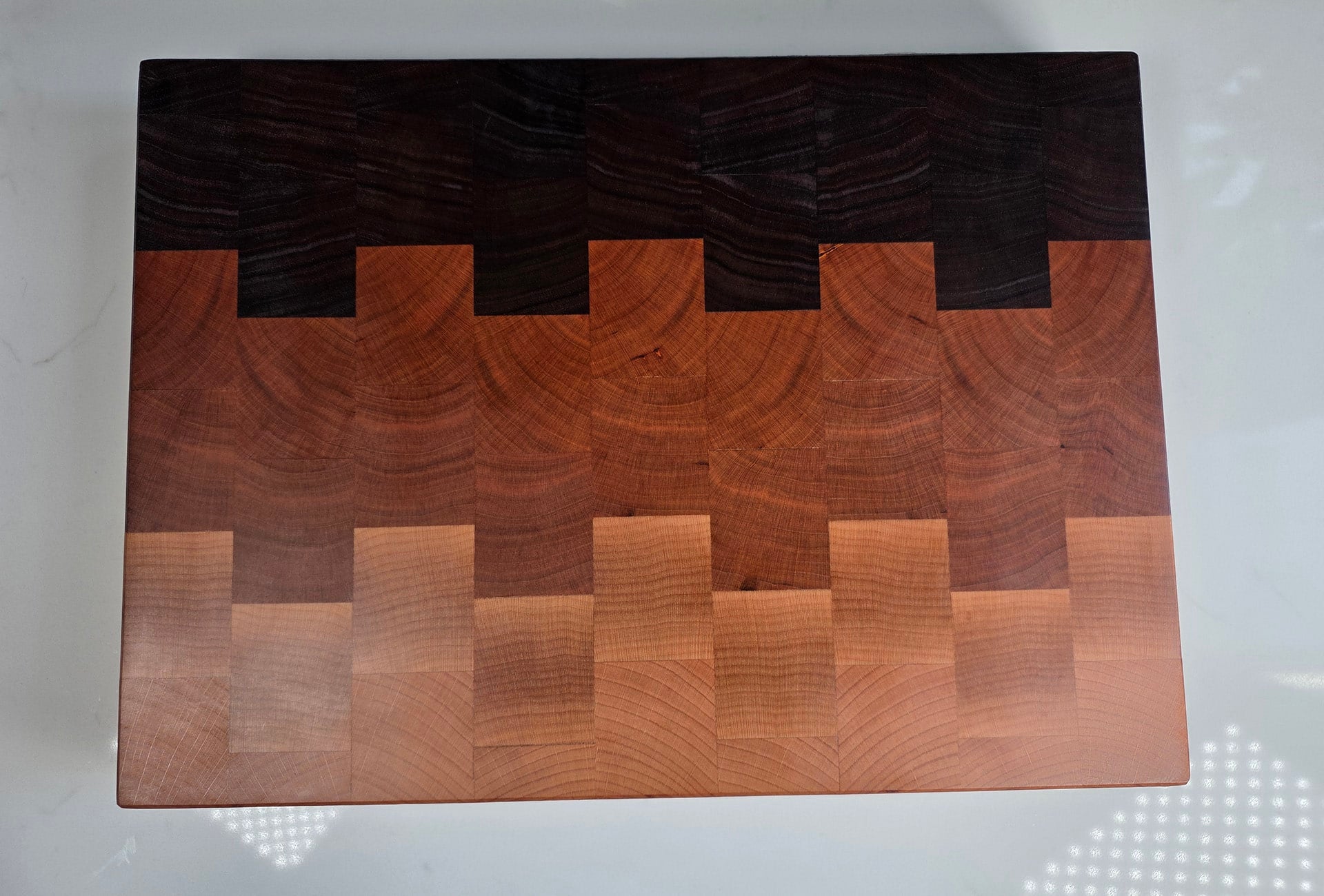 Ombre Walnut, Cherry, Beech & Maple Butcher’s Block